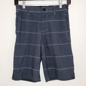 Quiksilver board shorts blue striped adjustable wa